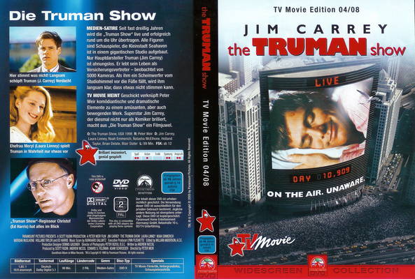 Шоу трумана 1998 отзывы. Шоу Трумана (1998). Шоу Трумана обложка. Шоу Трумана HD.